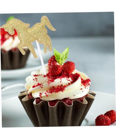 Artibetter 10pcs Unicorn Plugin Glitter Rainbow Cupcake Toppers Sequin Cupcake Toppers Cupcake Topper Sticks Dessert Letter Topper Dessert Picks Party Dessert Rabbit Head Cloth Baby Paper Cup - Buy Online on GoSupps.com