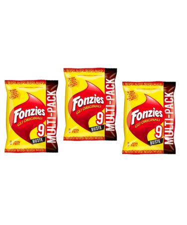 Fonzies Fonzies 27 x Corn Snacks with Cheese Chips 3 for 9 x 23g Bags of Cheese Chips
