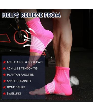 2 Pairs Comprex Ankle Sleeves - Neuropathy Pain Relief Socks for Women | Plantar Fasciitis & Achilles Tendonitis Support (XL Black - Buy Online on GoSupps.com