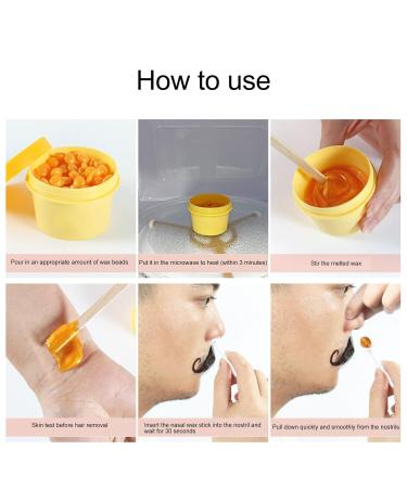 Nose Wax Kit | Multi-Purpose Hair Removal | No Pain Nasal Waxing & Mustache Protection | For Men & Women - Buy Online on GoSupps.com