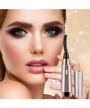 Yianyal Heated Spoolie | USB Charging Quick-Heat Electric Eyelash Curler - Portable Heated Lash Curler Quick Styling Eyelash Curlers for Perfect Make Up Pink - Buy Online on GoSupps.com