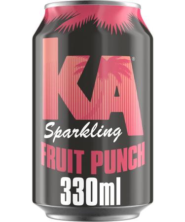 KA Caribbean Sparkling Fruit Punch Soda 330ml - Authentic Jamaican Recipe | Pack of 24 Cans - Buy Online on GoSupps.com