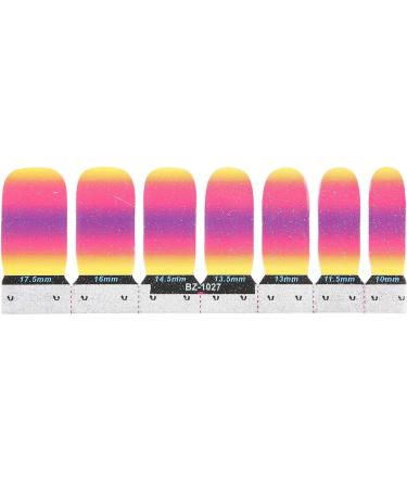 Agatige 14 Sheet Full Wraps Nail Polish Stickers Nail Gel Polish Strips Self-Adhesive Gradient Color Full Nail 3D Gradient Color Sticker Sheets for Nail Wrap Stickers Decals - Buy Online on GoSupps.com