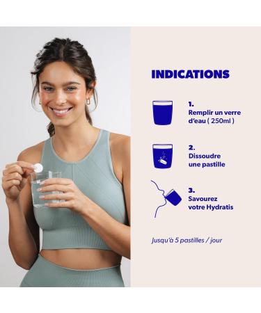 HYDRATIS - Pastilles Hydratation Electrolytes - P che - Am liore l'Hydratation et Favorise l' nergie - Formule Isotonique - Sport. R cup ration. Bien- tre - 8 tubes (160 Pastilles) - Buy Online on GoSupps.com