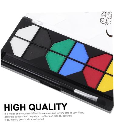 Minkissy Facial Paint Kit - Easy Clean Halloween & Carnival Makeup for Kids & Adults | 2 Pth Scars Stencil Set - Buy Online on GoSupps.com