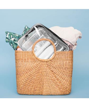 Meowoo Clear Cosmetic Bag Set - Waterproof PVC Toiletry Pouch for Travel & Bathroom Organizing (4 Pcs, Transparent) - Buy Online on GoSupps.com