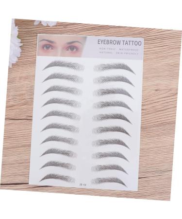 NOLITOY 2pcs 3d Eyebrow Stickers Makeup Eyebrow Tattoos Hair Kit Imitation Eyebrow Set Miss Eyebrow Trimming - Buy Online on GoSupps.com