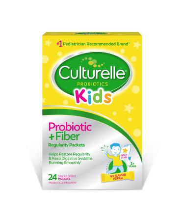 Culturelle Kids  Probiotic + Fiber Regularity 1+ Years 24 Single Serve Packets