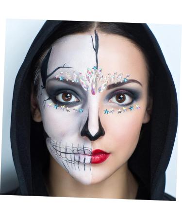 4 Sheets Face Stickers Rhinestones Makeup Stickers Nail Stickers for Nail Art Diamond Facial Sticker Nail Art Stickers Face Gems Facial Decors Stickers Face Jewels Eye Gems Acrylic Mikinona - Buy Online on GoSupps.com