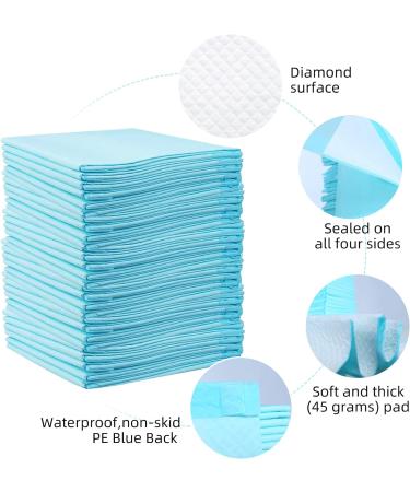 Bed Pads for Incontinence Disposable 30"x36"-40 Count Disposable Underpads Ultra Absorbent 67g Bulk Heavy Duty Disposable Diaper Changing Pads Pee Pads Extra Large Pads for Beds 30x36" Premium Thicker (Pack of 40) - Buy Online on GoSupps.com