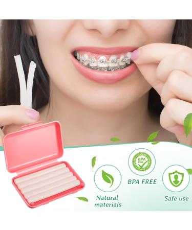 40 Pack Clear Braces Wax for Teeth - Dental Wax for Braces Wearers | Fruit-Scented Tooth Wax with Storage Case | Relieves Irritation & Pain - Buy Online on GoSupps.com