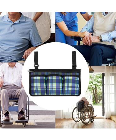 Wheelchair Accessories Bag - Mobility Aid Storage Bag - Waterproof Oxford Cloth Wheelchair Bag with 3 Pockets for Electric Wheelchair Mobility Scooter Walking Frame - Buy Online on GoSupps.com