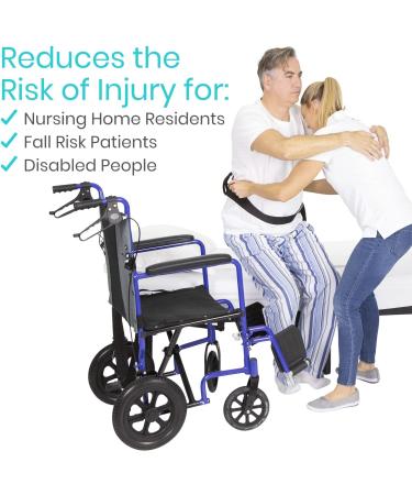 Vive Transfer Belt with Handles - Medical Nursing Safety Gait Patient Assist - Bariatric Elderly Pediatric Handicap - Occupational Physical Therapy - Quick Release Metal Buckle - Buy Online on GoSupps.com