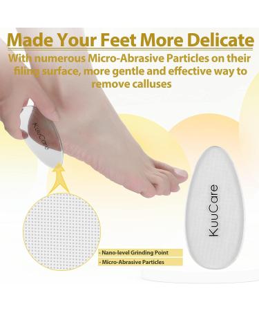 Nano Glass Foot File & Nail File | Foot Scrubber Callus Remover for Feet | Pedicure Tool for Dead Skin Removal | Foot Rasp for Cracked, Hard, Wet and Dry Feet - Buy Online on GoSupps.com