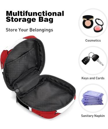 Anna Cowper Red Mouth Sanitary Napkin Storage Bag - Portable Period Pouch for Women and Teens - Multi-Colored - Buy Online on GoSupps.com