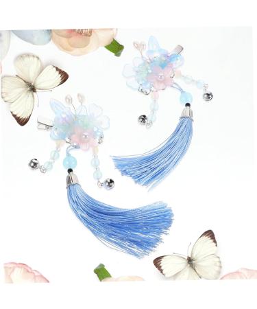 FRCOLOR 1 Pair Butterfly Hair Clip Tassel Hair Clips Hair Accessories for Women Hair Barrettes for Women Flower Hair Clip Hair Clips for Teen Girl Hair Pin Nylon Pearl Tassel Pendant Child - Buy Online on GoSupps.com