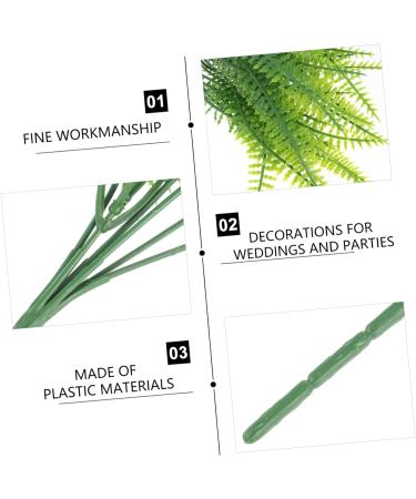 Zerodeko Plastic Plants 4pcs Simulated Leaves Lovage Plant in Green Decorations Artificial Plant Twigs for Vases Faux Plants Pot Artificial Eucalyptus Vases Home Decor Wedding Plastic Fern Green 15X15X35CM - Buy Online on GoSupps.com