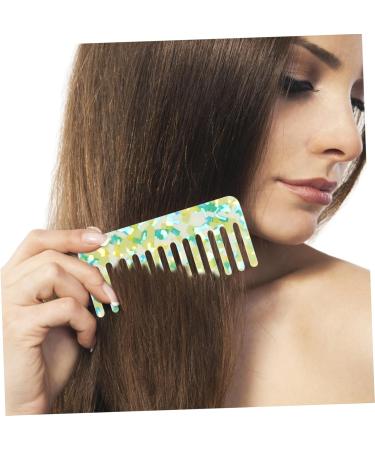 FOMIYES Peigne D m lant Dents Larges Taille Moyenne En Ac tate Vert Clair Pour Femmes Et Hommes Antistatique Cheveux Lisses Usage Quotidien Soin Du Cuir Chevelu - Buy Online on GoSupps.com