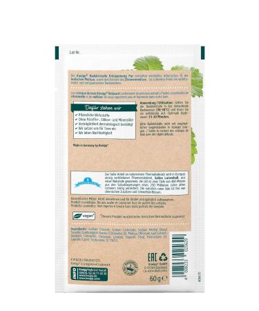 Kneipp Bathing Crystals - Relaxing Pure with Natural Deep Salt & Lemon Balm Extract | Harmonizing Soak 60g - Buy Online on GoSupps.com