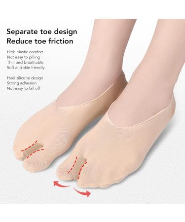 Bunion Relief Socks for Women - Soft and Breathable Hallux Valgus Correction Toe Separator Socks for Work (Skin Color) - Buy Online on GoSupps.com