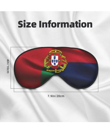 SSIMOO Portuguese Flag Sleep Mask - Adjustable Breathable Eye Mask for Comfortable Sleep | Shop Stylish Sleep Accessories Online - Buy Online on GoSupps.com