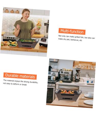 RORPOIR 1pc Oven Nonstick Coating Stove Pan Outdoor Grills Metal Barbecue Rack Grill Plate Grilled Fish Stove Alcohol Bbq Stove Camping Stove Medical Stone Coating Pull-out - Buy Online on GoSupps.com