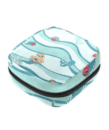 Fish Sanitary Napkin Storage Bag Portable Menstrual Pad Bag for Teen Girls Tampons Sanitary Pads for Women Ladies Multicoloured 06