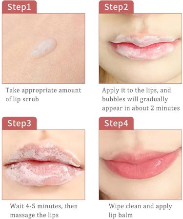 Bubble Lip Scrub Remove Dead Skin Improve Fine Lines Moisturizing Lip Scrub Exfoliator Bubble Moisten Lip Scrub Cream Lip Care - Buy Online on GoSupps.com