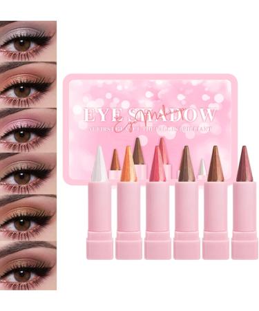 6 Pcs 1 Set Glitter Eyeliner Set Metallic Eyeliner Pen Waterproof Eye Makeup High Pigmentation Shimmer Finish for Women Girls Ladies Cosplay Fans - Buy Online on GoSupps.com