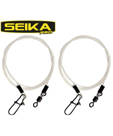 FTM Seika Pro Fluorocarbon Department of 60cm - 2 Auf subjects for spin fishing on pike & zander spinning spins for spin fishing 0.50mm / 20kg load capacity