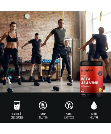 Beta alanine powder 1000g - 5000mg per serving - Pre-workout for 7 months - High dose vegan amino acid - Beta alanine +99% pure without additives & neutral flavor - Laboratory tested quality - Buy Online on GoSupps.com