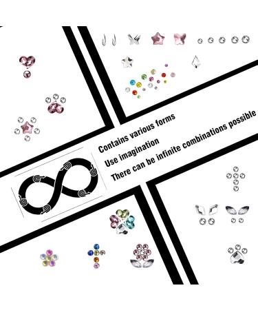 DIY Tooth Gems Kit - 100 Fashionable Crystal Teeth Jewelry Ornaments | Butterfly Heart Cat Paw & Vampire Designs | Sweet Smile Accessories - Buy Online on GoSupps.com