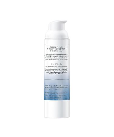 Eucerin Face Immersive Hydration Night Cream - Hyaluronic Acid & Provitamin B5 Anti-Aging Moisturizer for Smooth Skin 2.5 Oz - Shop Internationally Today - Buy Online on GoSupps.com