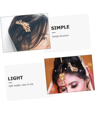 MAGICLULU Accessories Hair Side Comb for Girl Bride Hair Side Comb Tiara Hair Comb for Women Pearl Hair Comb European and American Headgear Crown Hair Accessories Women's Rhinestones - Buy Online on GoSupps.com