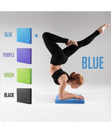 RitFit Balance Foam Pad - 2 TPE Non-Slip Mat for Fitness & Balance Exercises | Yoga, Physical Therapy, Knee Cushion | Blue - Buy Online on GoSupps.com