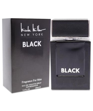 Nicole Miller Black Mens Eau De Toilette Spray 3.4 Oz - Buy Online on GoSupps.com