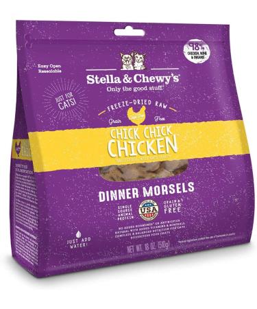 Stella & Chewy's Freeze-Dried Raw Cat Dinner Morsels - Chick Chick Chicken + Duck Duck Goose Recipe - 36 oz Bundle - Buy Online on GoSupps.com