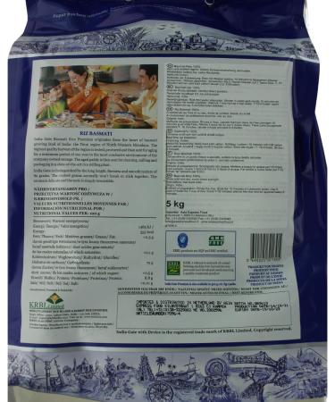 India Gate - Basmati Premium Rice - 1 x 5.5 kg - Buy Online on GoSupps.com