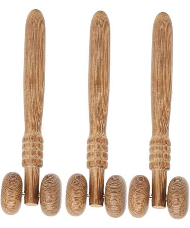 3-Part Wooden Nose Roller - Self-Massage Device for Shaping & Lifting Nose | At-Home Skin Care - Buy Online on GoSupps.com