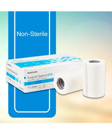 McKesson Surgical Tape Non-Sterile Silk-Like Cloth 3 x 10 yd - 4 Rolls - Buy Online on GoSupps.com