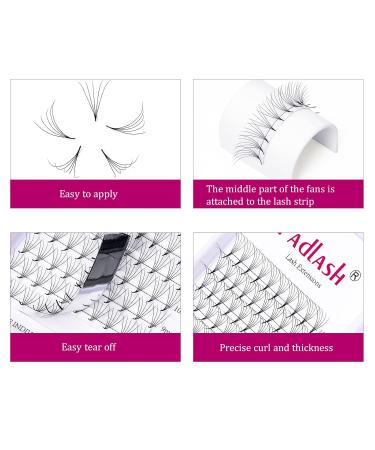 Shop Volume Eyelash Extensions D Curl 0.07mm | 5D Natural Long Single Eyelashes | Professional Cluster Fans (8-14mm) - Buy Online on GoSupps.com