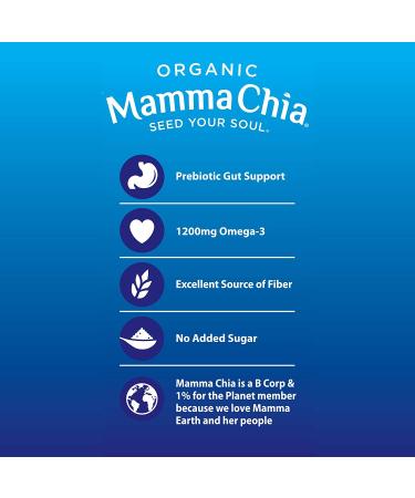 Mamma Chia Organic Prebiotic Squeeze Snack - Blueberry Acai  24-Pack | Fiber-Rich Gut Support - Buy Online on GoSupps.com