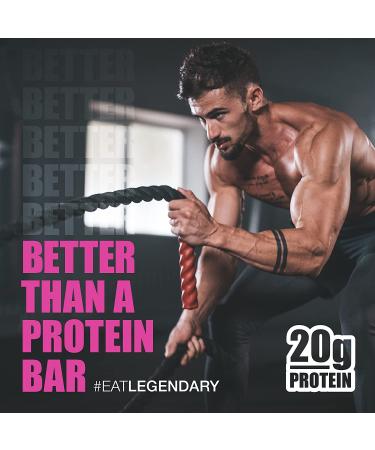 Legendary Foods Birthday Cake Protein Bar | Low Carb, Gluten Free, Keto Friendly | High Protein Snack, No Sugar Added | On-The-Go Breakfast Alternative | 8-Pack - Buy Online on GoSupps.com