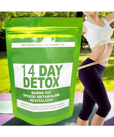 Detox Tea - 14 Day Appetite Suppressant Tea | Slimming Herbal Tea Maintaining Healthy Lifestyle Weight Management Support Bloating - Buy Online on GoSupps.com