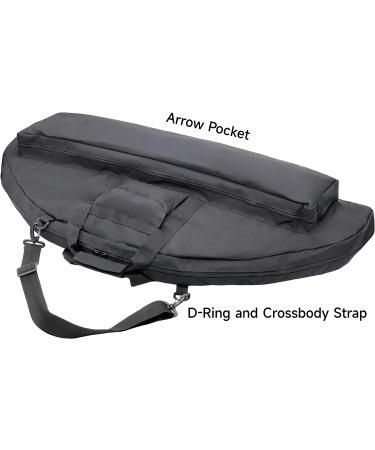 TaktZeit Tactical Compound Bow Case | Soft Bow Case for Hunting | 36/44 Inch | Adjustable Shoulder Strap | Black Small - Buy Online on GoSupps.com