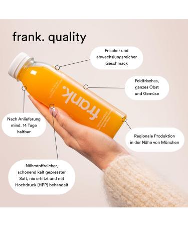 FRANK. 3-Day Juice Cure Starter - 18 Cold-Pressed Vegan Juices & Organic Gingershots | Premium Fasting Cure | 330ml Pack - Buy Online on GoSupps.com