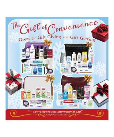 Convenience Kits International Women s Super Premium 31 PC Travel Kit Featuring: Ensemble of Travel-Size Hair Care Products Plus Face Body Oral Care Travel Essentials in Large Purple Toiletry Bag Super Premium Kit - Buy Online on GoSupps.com