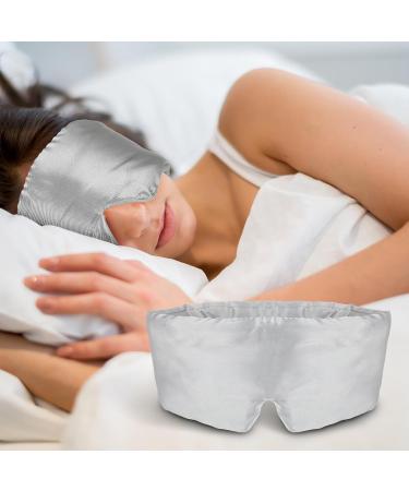 WLLHYF Silk Sleep Mask for Men and Women - Soft Cooling Eye Cover for Better Sleep - Adjustable Strap - Blackout Blindfold - Buy Online on GoSupps.com
