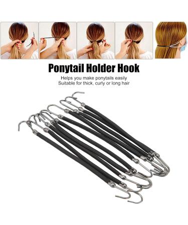 Hair Band Hook Flexible Portable Professional Ponytail Holder Hook for Office Work (Black) - Buy Online on GoSupps.com