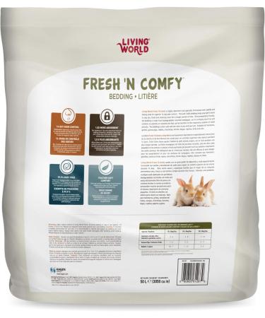 Living World Fresh 'N Comfy Bedding (3050-Cubic Inch) + Small Animal Donuts (4.2 oz) Bundle 50 l (Pack of 1) Bedding + Animal Donuts Blue - Buy Online on GoSupps.com